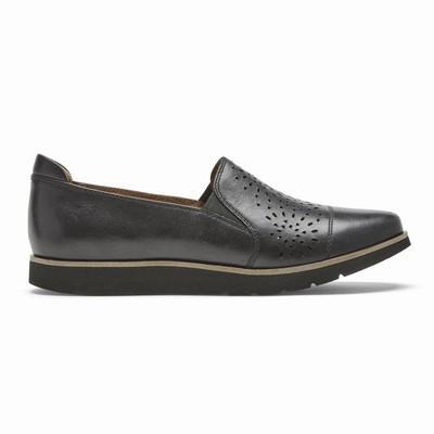 Sapatos Casual Rockport Cobb Hill Laci Twin-Gore Mulher Pretas PT-09376